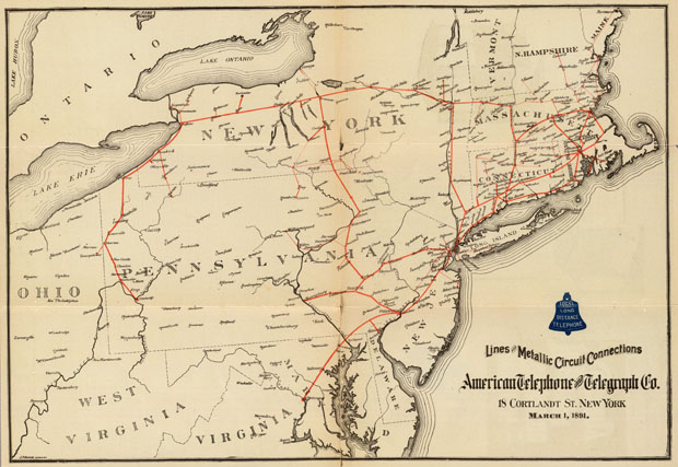 карта сети 1891г